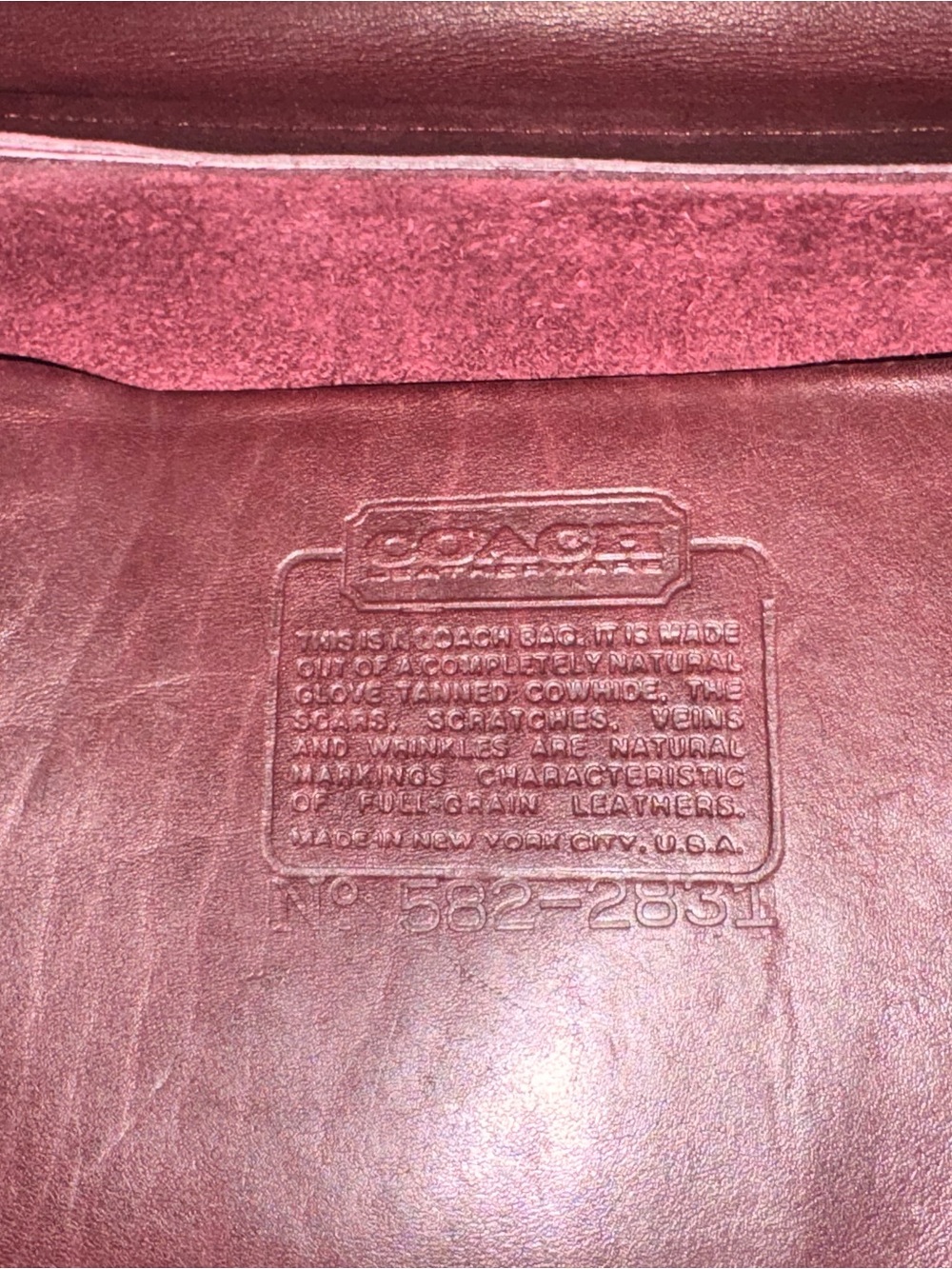 Burgundy Coach diplomat Briefcase - Picture 11 of 11